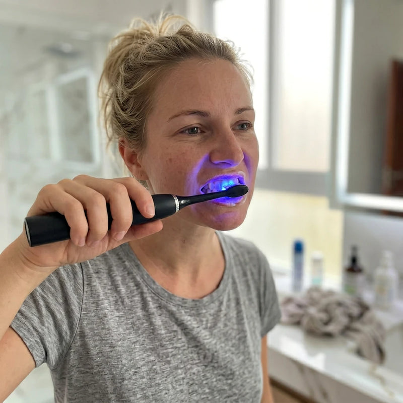 DualWave Blaulicht Therapie Schall Zahnbürste