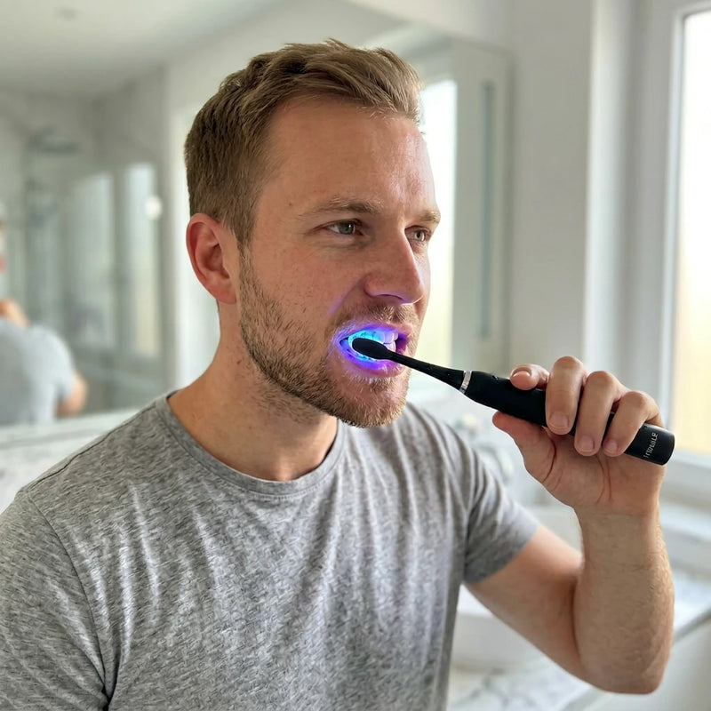 DualWave Blaulicht Therapie Schall Zahnbürste